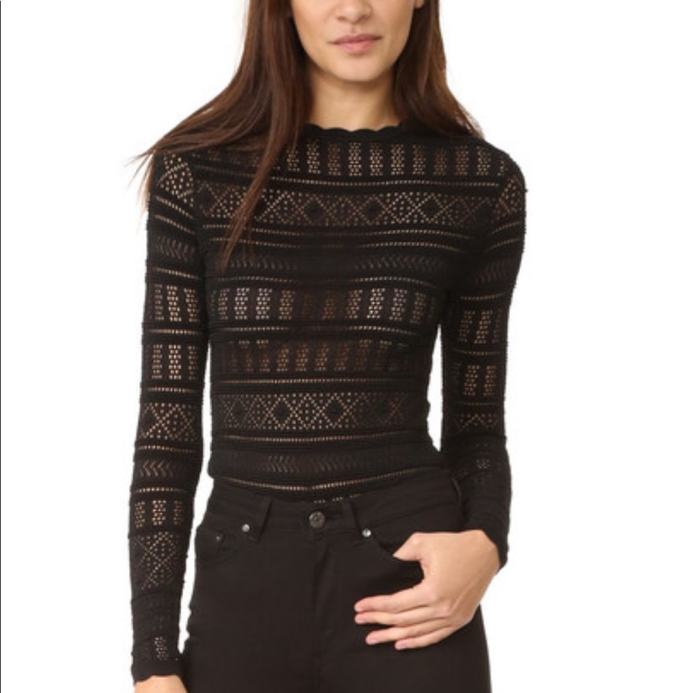 Ronny Kobo Changi Thong Bodysuit - Black, Small
